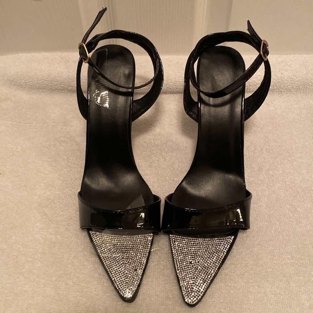 Elegant Black and Silver Sequins Heels…size 42 (9-9.5) - Picture 3 of 9